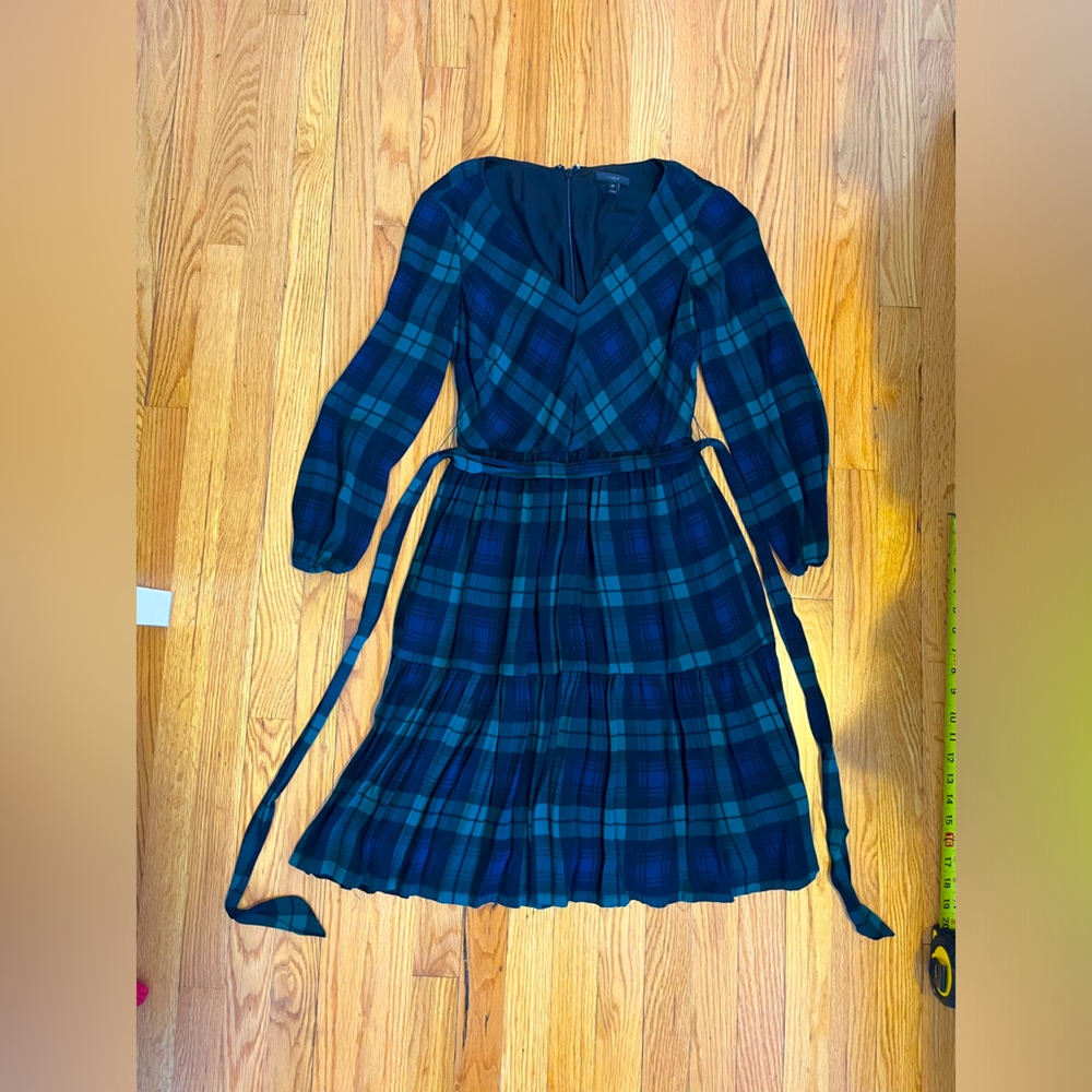 J.crew tartan long sleeve dress size 2T